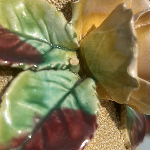 Vintage Sand Pottery 🌹 Floral Rose Bud Vase Bohemian Home Art Accent Decor - Picture 8 of 16